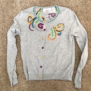 Anthropologie Embroidered Karen Nicol Cardigan